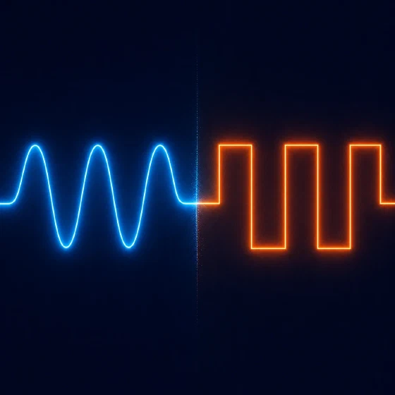 Continuous or discrete: sinusoidal signals and discrete pulses both supported.